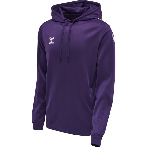 Kinder Hoodie Hummel Core XK Poly Sweat - Acai/Weiß
